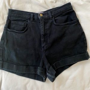 Black high waisted American apparel shorts